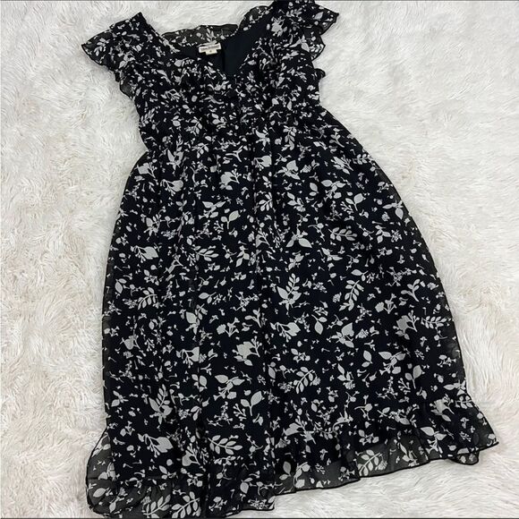 Converse black and white floral dress M - Picture 1 of 9